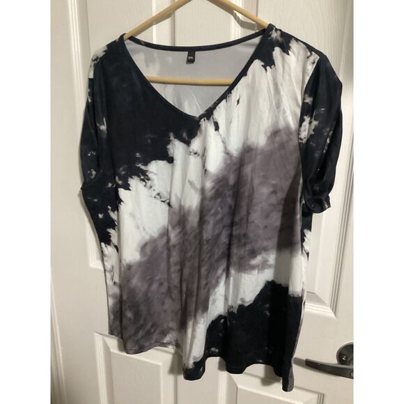 lot 2 scomchic curve women's tie-dyed top blouse shirt 0XL - Picture 1 of 2